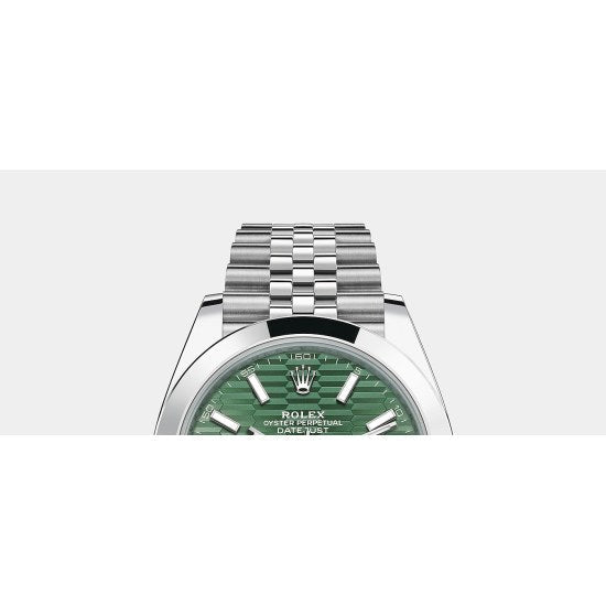 Mint Green Dial Watch -Silver-41MM