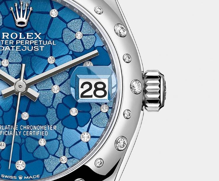 Sky blue dial watch -Silver-31MM