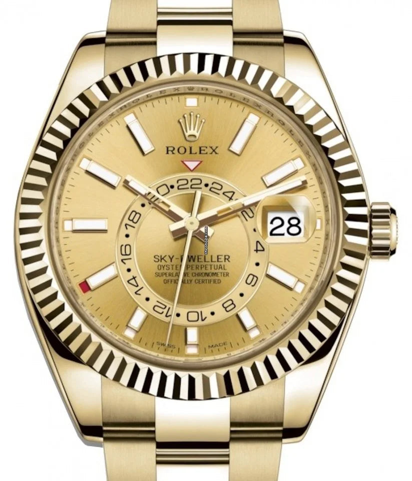 Champagne Dial Watch - Gold-42MM