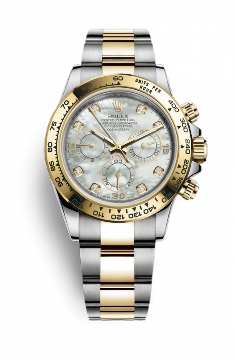 White dial - Gold strap -40MM