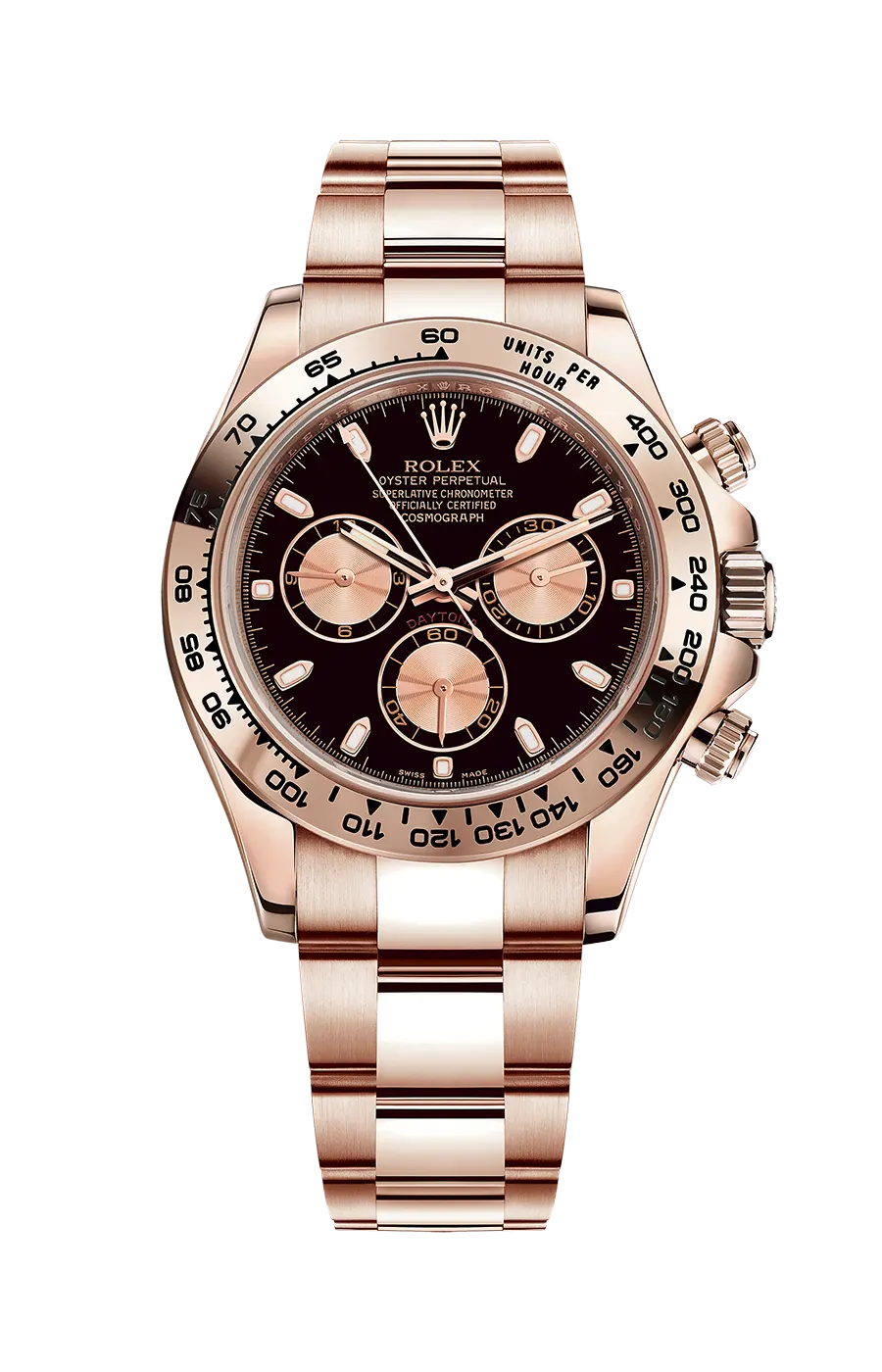 Black dial - Gold strap - 40 mm