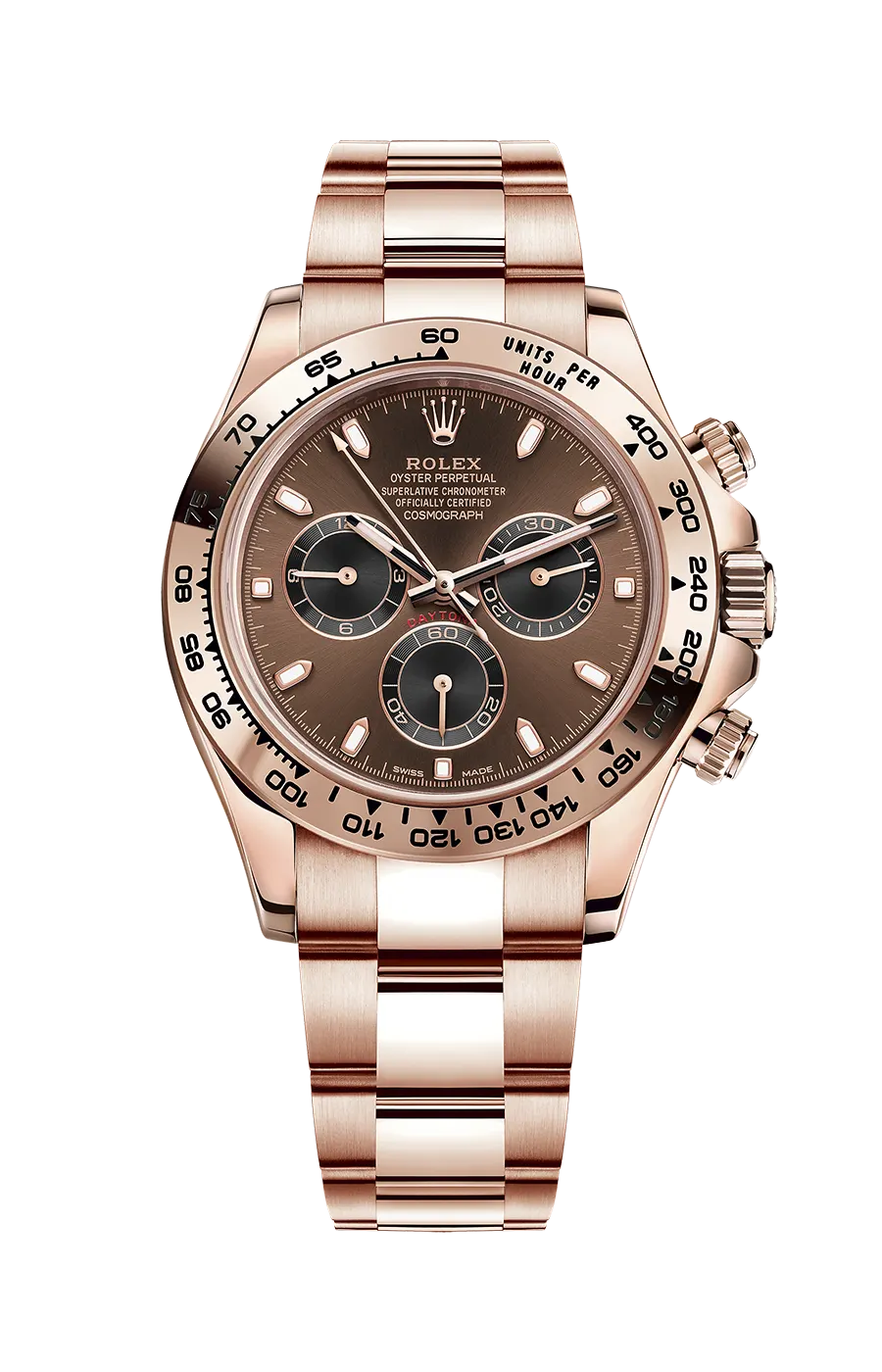 Pink brown dial - Gold strap - 40MM