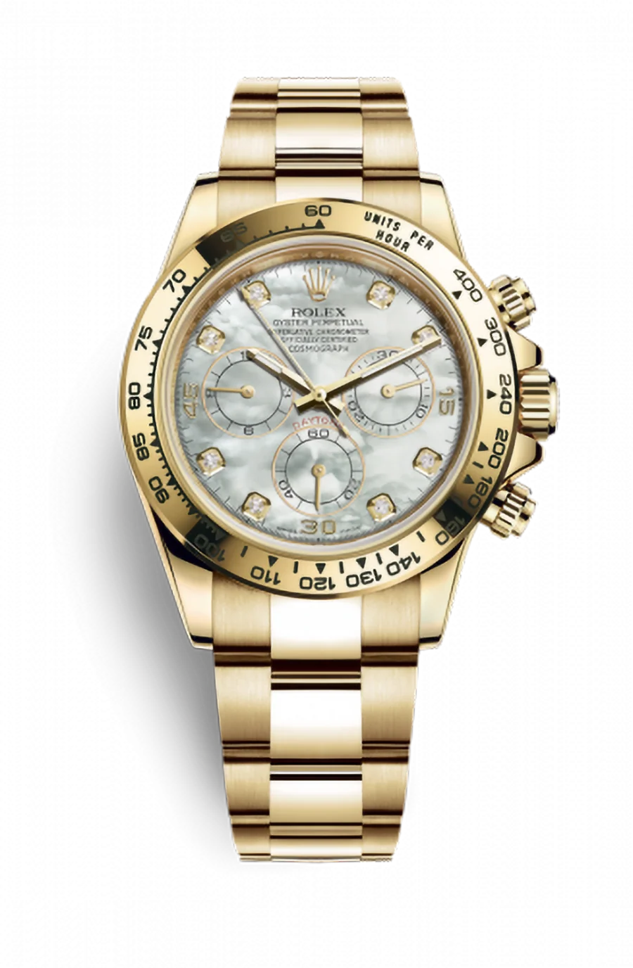 White dial - Gold strap -40MM
