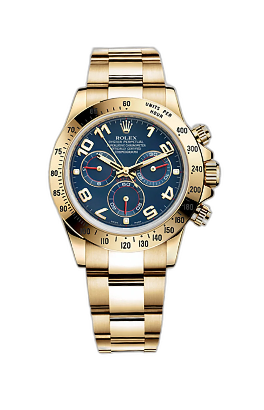 Blue dial - Gold strap - 40mm