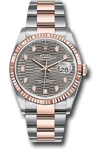 Slate Grey Dial Watch - Gold-36MM