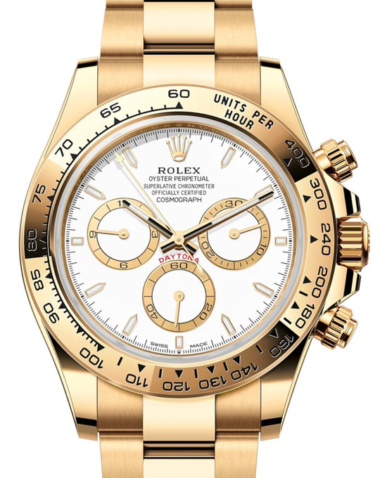 White dial - Gold strap - 40MM