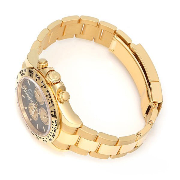 Pure black dial - gold strap - 40MM