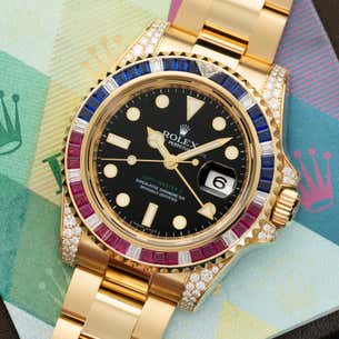 Black dial watch-gold-40MM