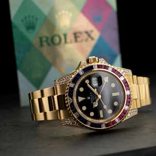 Black dial watch-gold-40MM