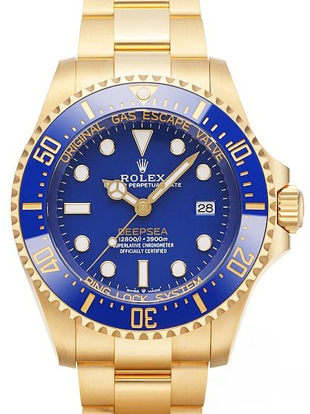Blue dial watch-gold-44MM