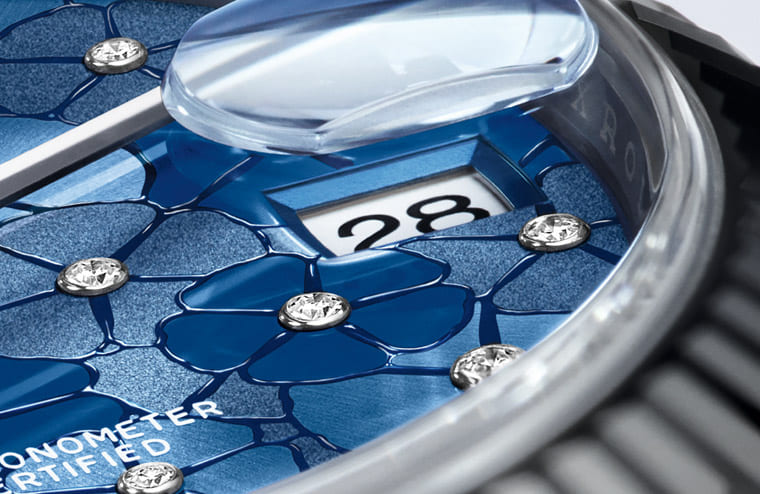 Sky blue dial watch -Silver-31MM