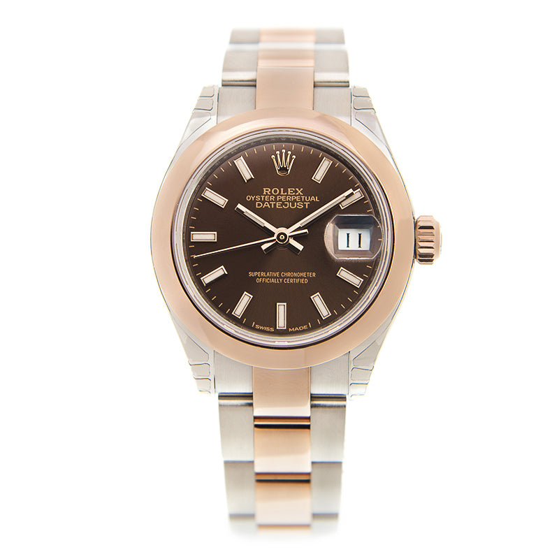 Dark Brown Dial Watch - Gold-36MM