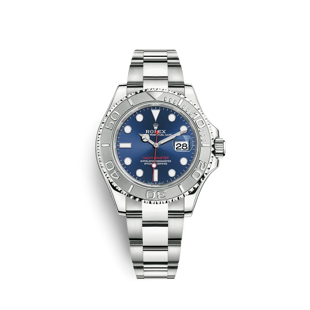 Blue dial watch - silver - 40 mm