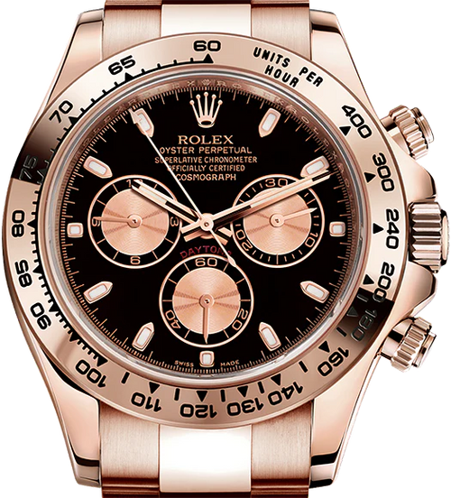 Black dial - Gold strap - 40 mm