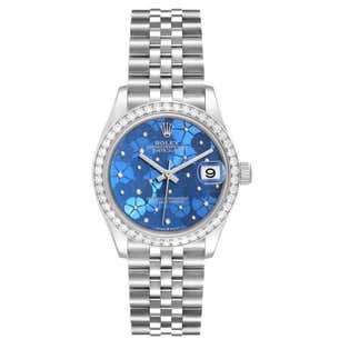 Sky blue dial watch -Silver-31MM