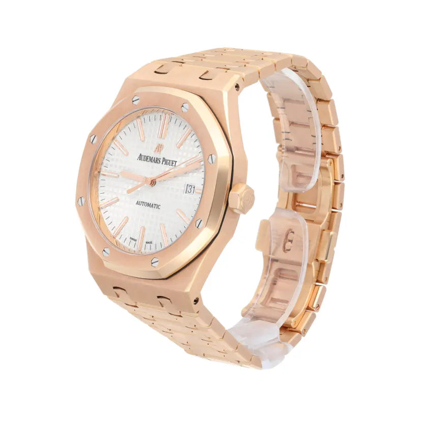 Rose Gold 904L Steel Silver White Dial - Watches - 41mm