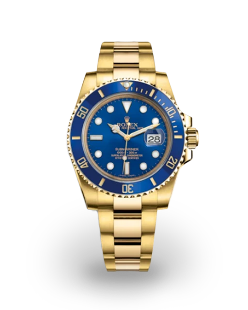 Blue Dial Watch - Gold-40MM