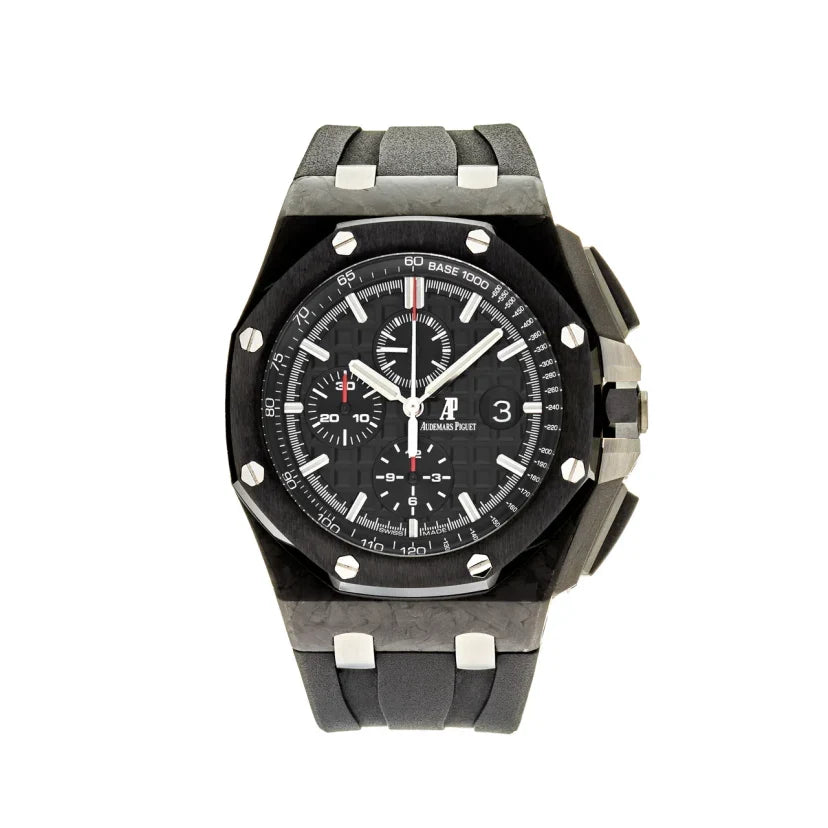 Black strap - Titanium black dial - Watch - 44mm