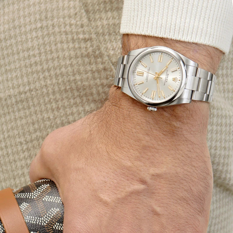 Silver Dial Watch-Silver-41MM