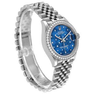 Sky blue dial watch -Silver-31MM