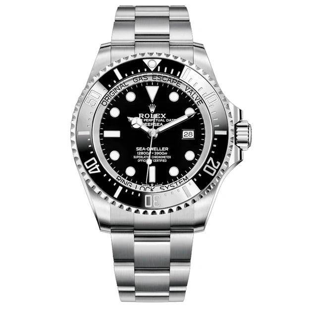 Black Dial Watch-Silver-44MM