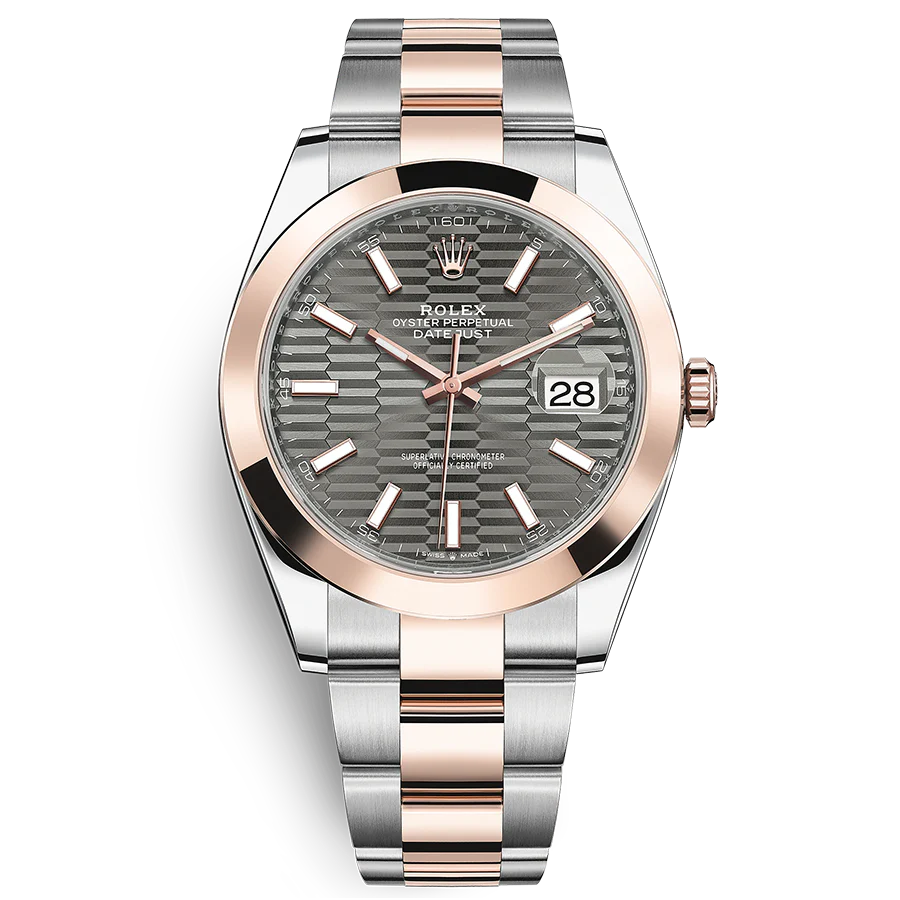 Slate Grey Dial Watch - Gold - 41MM