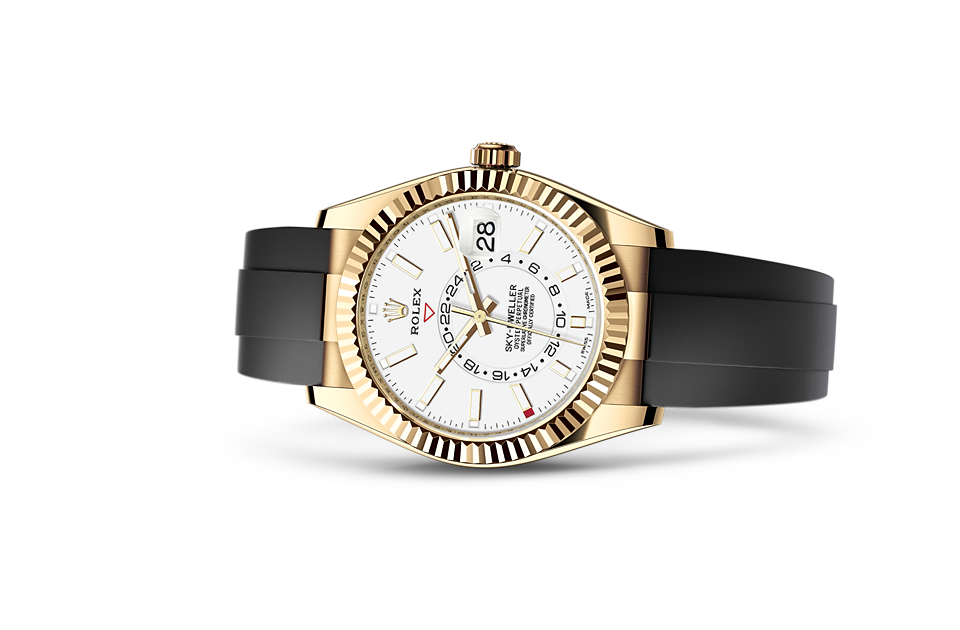 White Dial Watch - Black-42MM