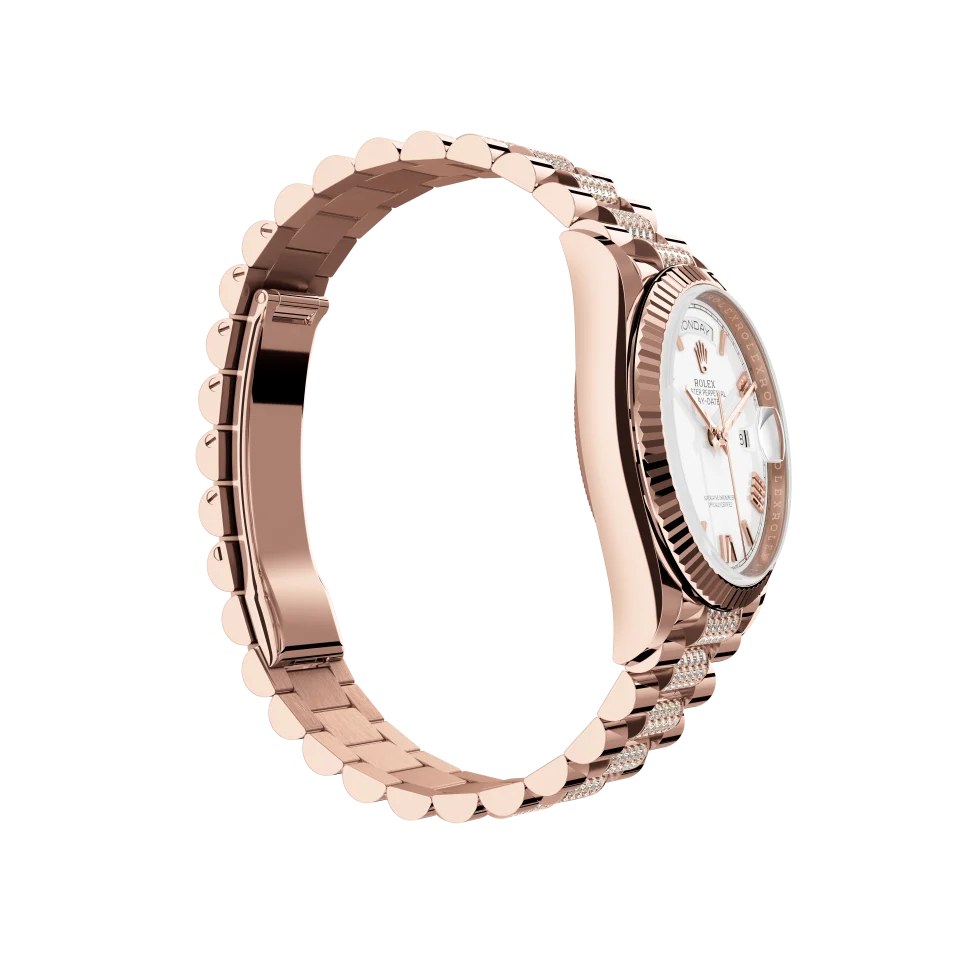 White dial - Gold strap - 36mm