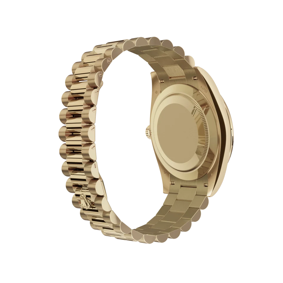 Black dial - Gold strap - 40 mm