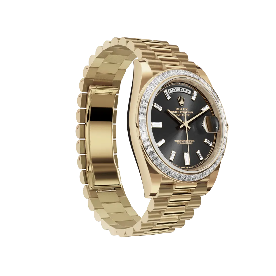 Black dial - Gold strap - 40 mm