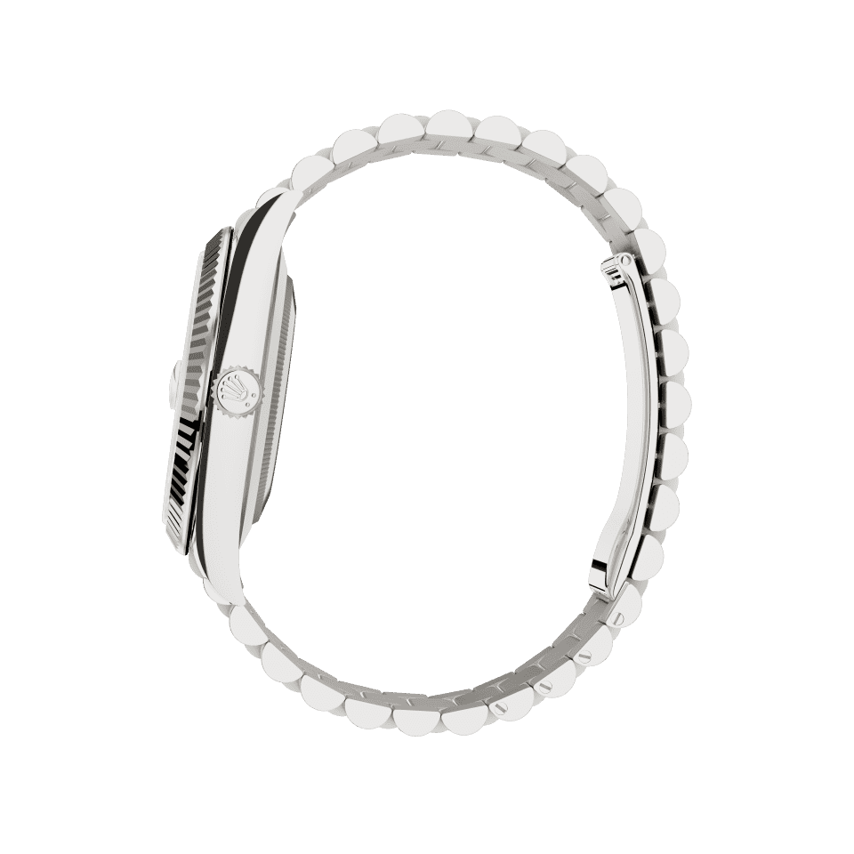 White dial - Silver strap - 40mm