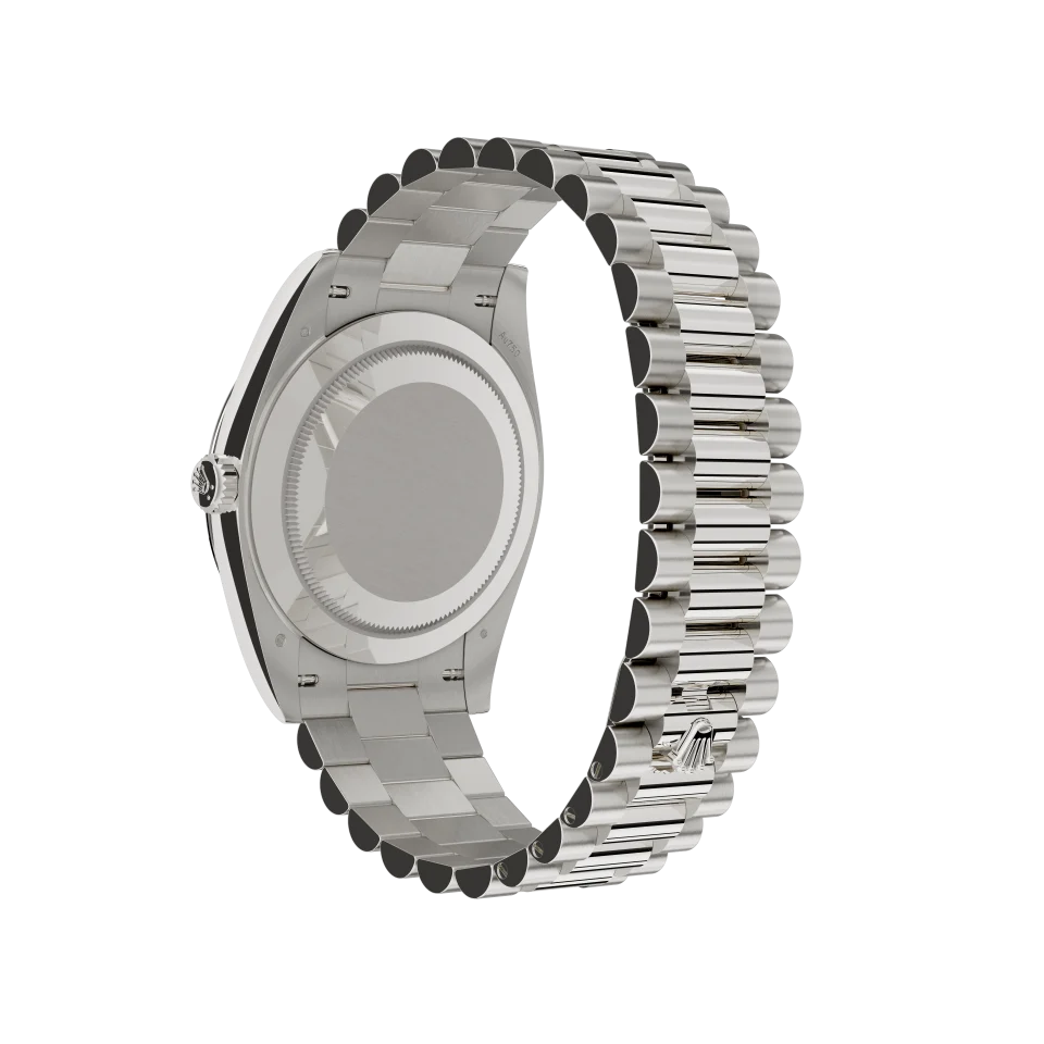 White dial - Silver strap - 40mm