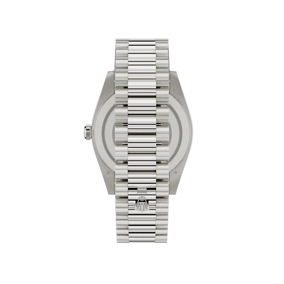 White dial - Silver strap - 40mm