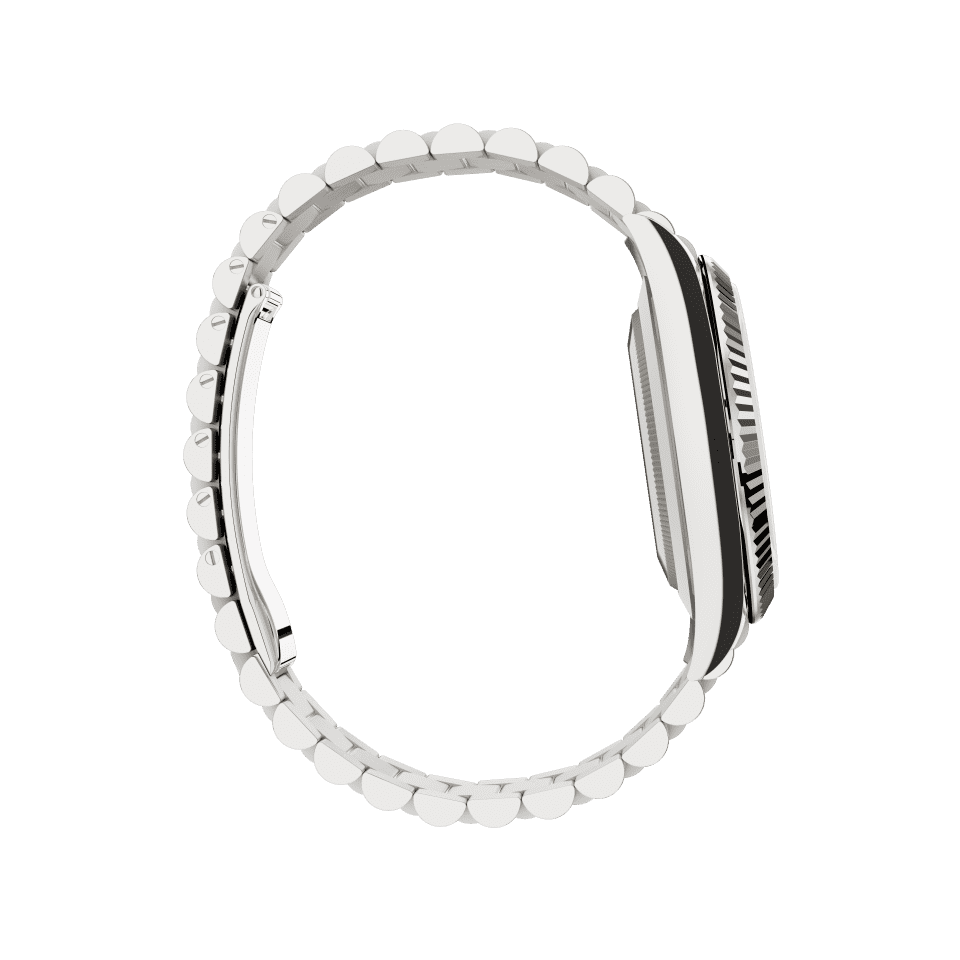 White dial - Silver strap - 40mm