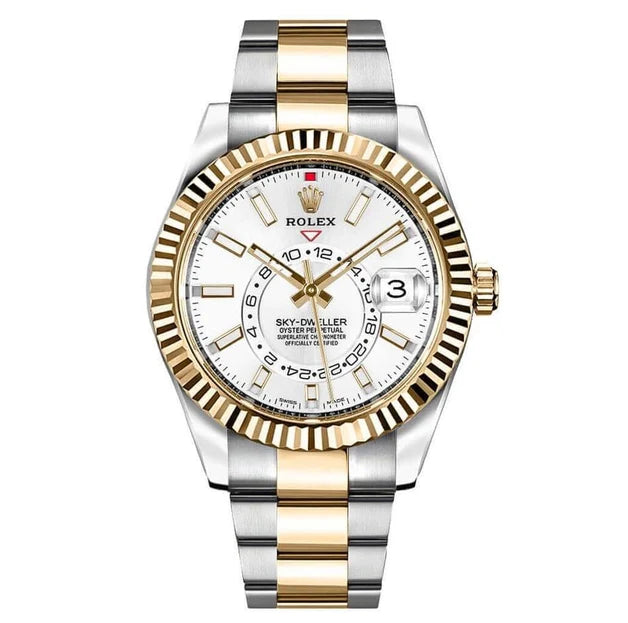White Dial Watch - Gold-42MM