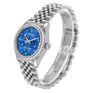 Sky blue dial watch -Silver-31MM