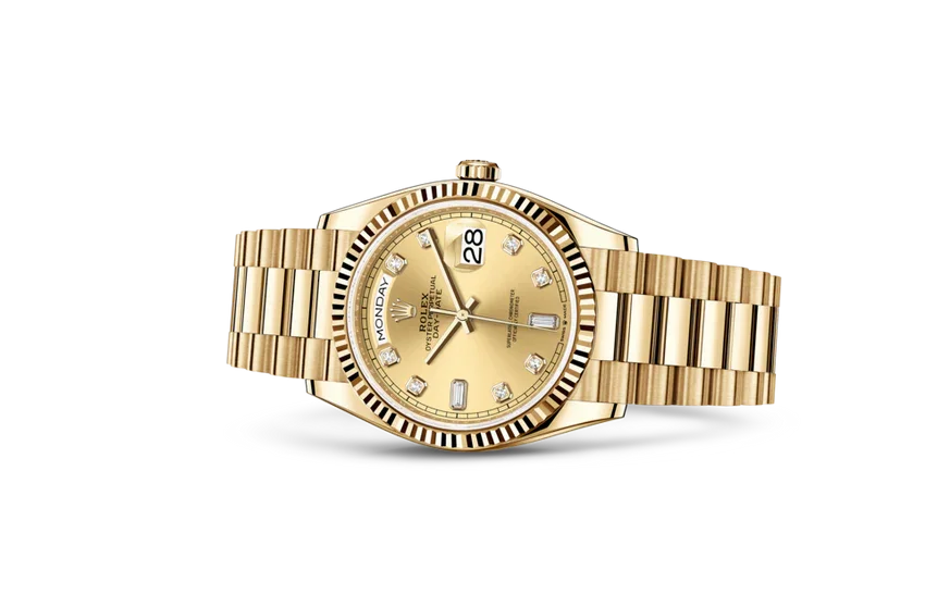 Champagne dial - Gold strap - 36mm