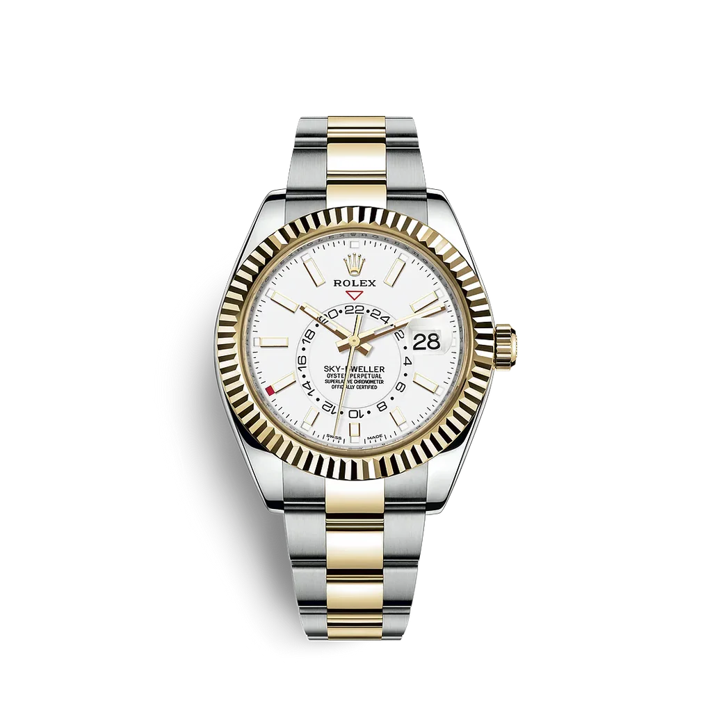 White Dial Watch - Gold-42MM
