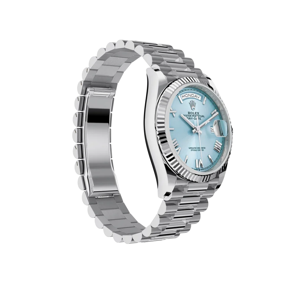 Ice blue dial - Silver strap - 36mm