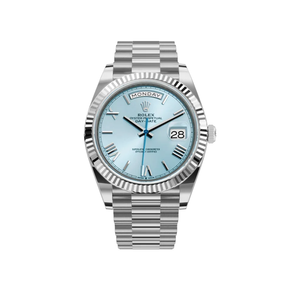 Blue dial - Silver strap - 40 mm