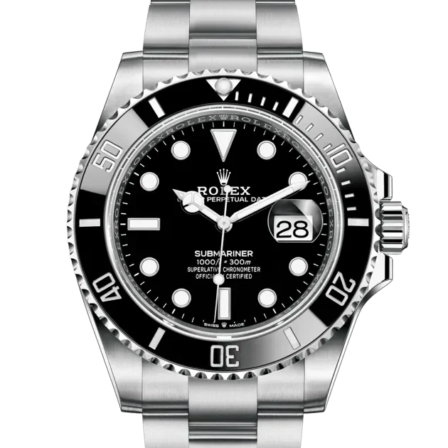 Black Dial Watch - Silver-41MM