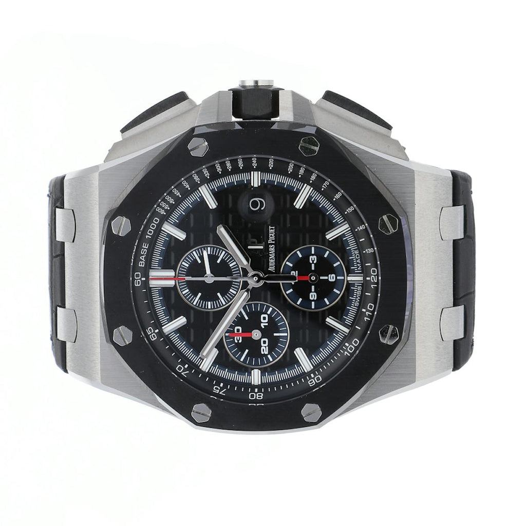 Black strap - Titanium black dial - Watch - 44mm