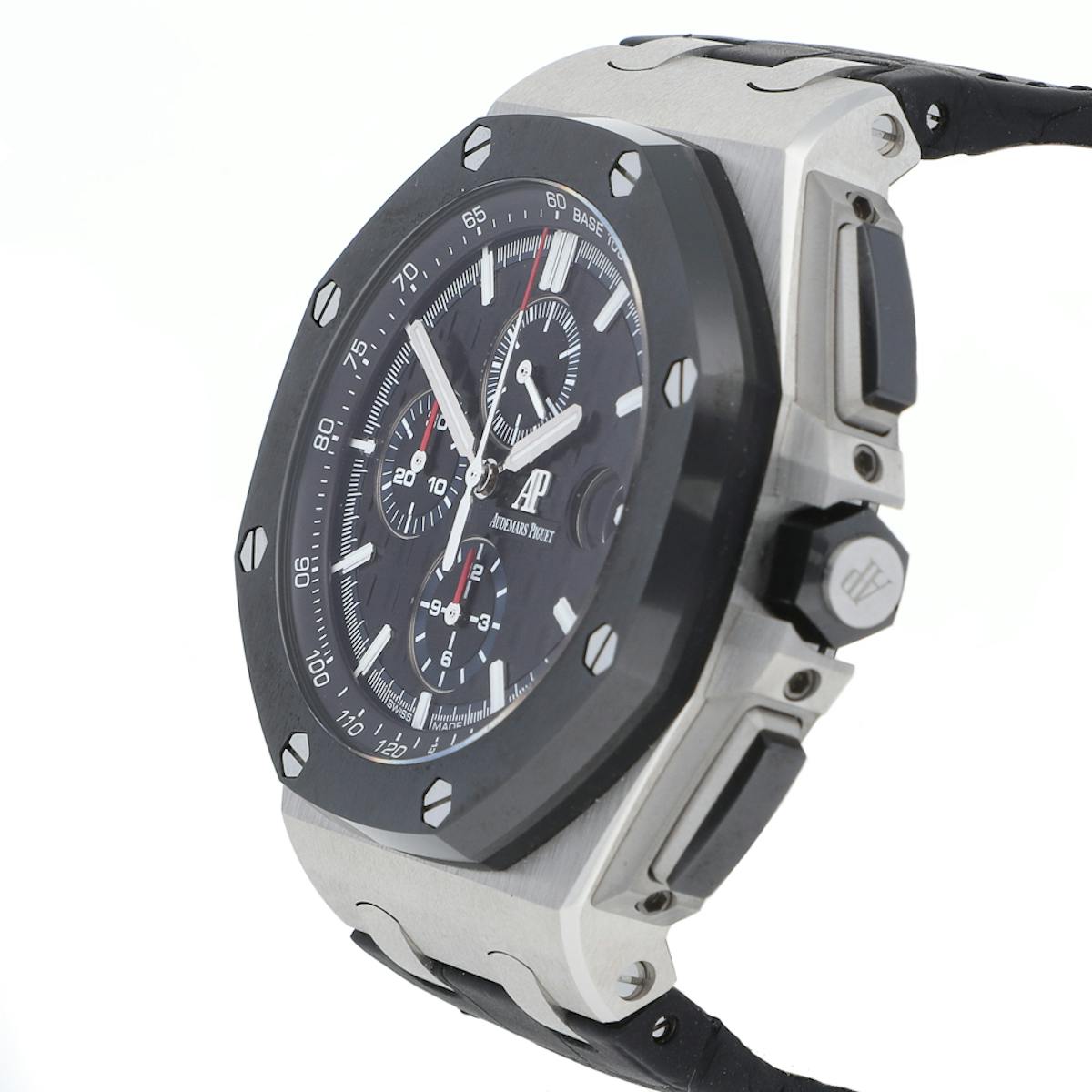 Black strap - Titanium black dial - Watch - 44mm