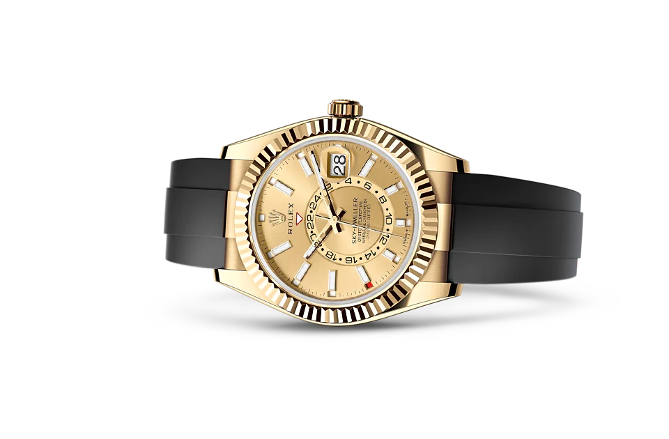 Gold Dial Watch - Black-42MM