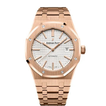 Rose Gold 904L Steel Silver White Dial - Watches - 41mm