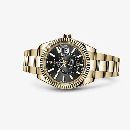 Black Dial Watch - Gold-42MM