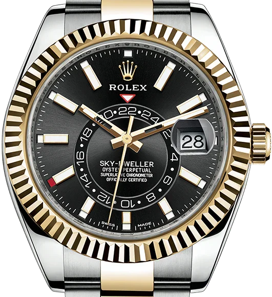 Black Dial Watch - Gold-42MM