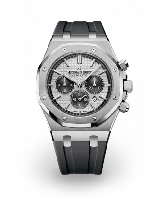 Black 904L steel silver grey, black chronograph bezel panda dial - Watch - 41 mm