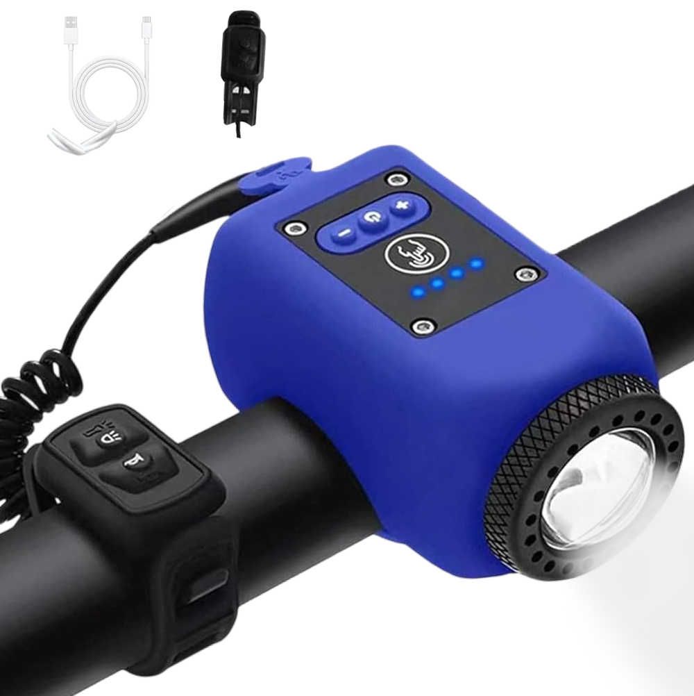 AureliaLiving 2-in-1 Rechargeable Bike Light & Horn