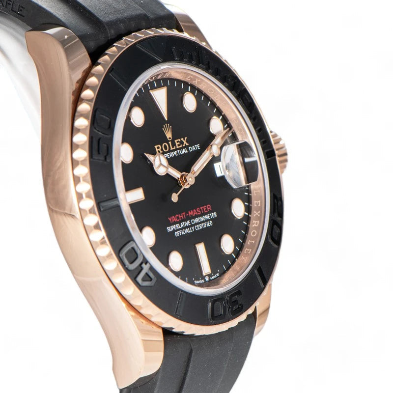 White Dial Watch - Black-37MM